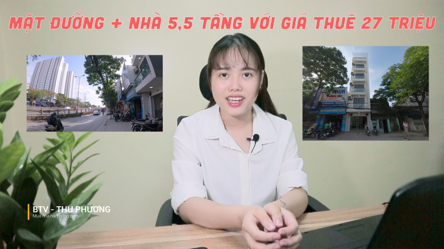Cho thuê nhà mặt đường số 48 Nguyễn Bỉnh Khiêm Ngô Quyền Hải Phòng